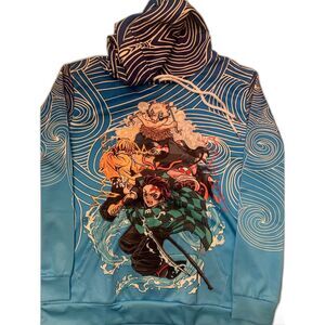 Demon Slayer Hoodie 3D Print Pullover Hooded Long Sleeve